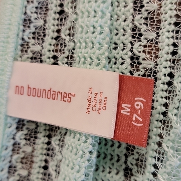 No Boundaries lightweight notch neck mint green sweater top size medium NWT - Picture 6 of 12